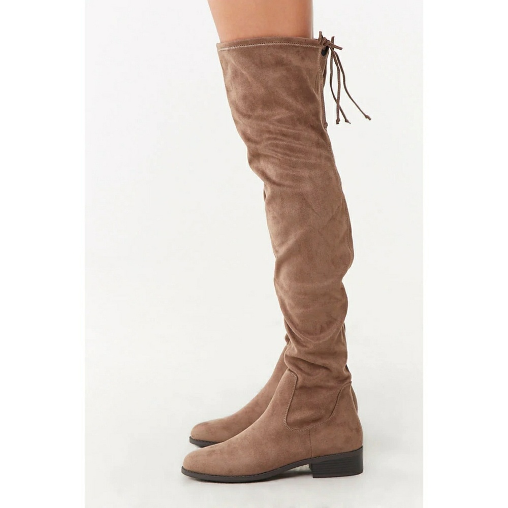 Forever 21 Faux Suede Over-the-Knee Boots